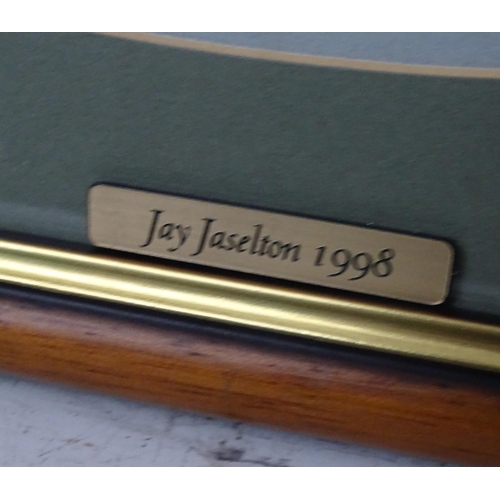 430 - Jay Jaselton 1998, Pastel , an oval , Canine School, A brace of terrier dogs, Signed and dated ' 19.... 