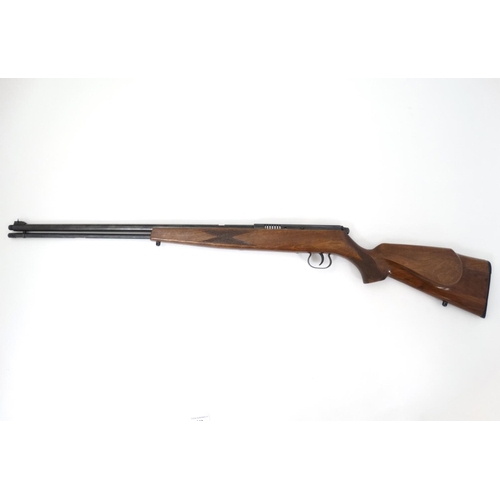 587 - Rimfire Rifle : A .22LR Semiautomatic rifle by Krico , 22 1/4'' barrel ( threaded for moderator ) wi... 