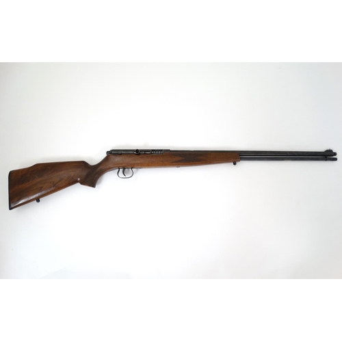 587 - Rimfire Rifle : A .22LR Semiautomatic rifle by Krico , 22 1/4'' barrel ( threaded for moderator ) wi... 