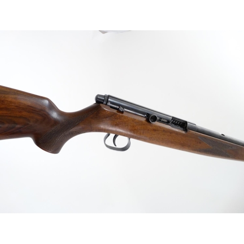 587 - Rimfire Rifle : A .22LR Semiautomatic rifle by Krico , 22 1/4'' barrel ( threaded for moderator ) wi... 