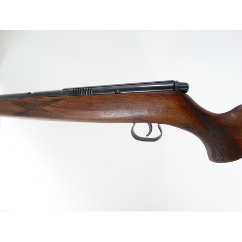 588 - Rimfire Rifle : A .22LR Semiautomatic rifle by Krico , 22 3/8'' barrel with tube magazine under , Fi... 