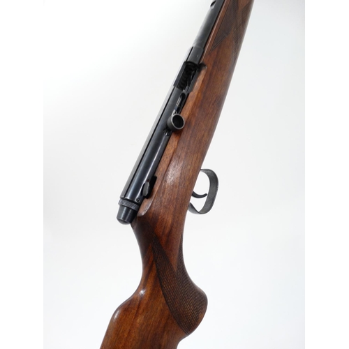 588 - Rimfire Rifle : A .22LR Semiautomatic rifle by Krico , 22 3/8'' barrel with tube magazine under , Fi... 