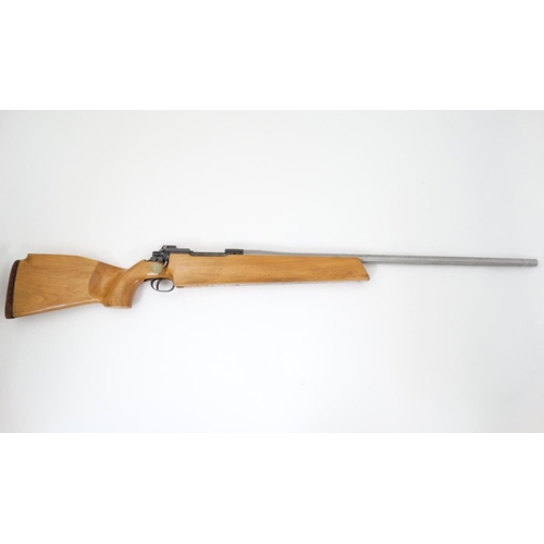 591 - Centrefire Rifle : A .308 Bolt Action single-shot Target rifle , 27 1/2'' heavy barrel , the action ... 