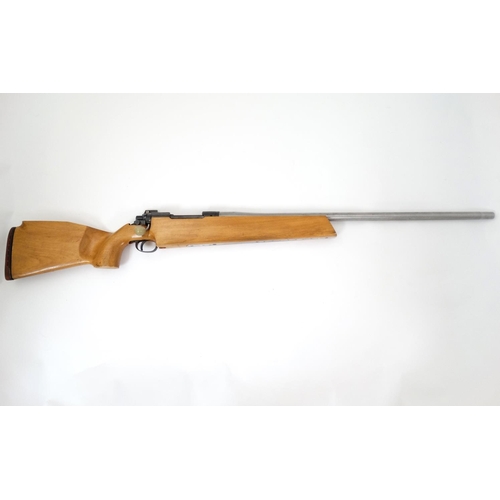 591 - Centrefire Rifle : A .308 Bolt Action single-shot Target rifle , 27 1/2'' heavy barrel , the action ... 