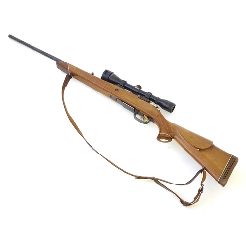 595 - Centrefire rifle: A .270W bolt-action stalking rifle by Parker Hale, Birmingham. 24 1/2'' barrel, th... 