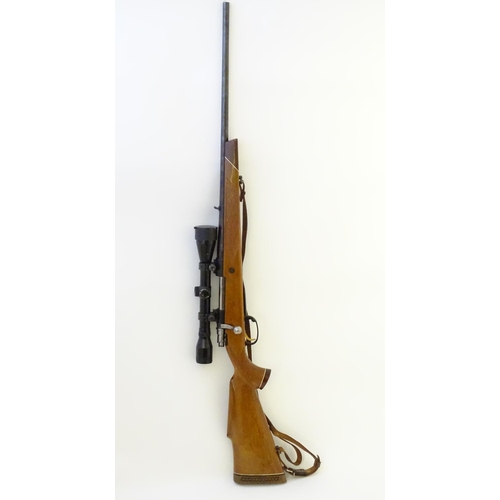 595 - Centrefire rifle: A .270W bolt-action stalking rifle by Parker Hale, Birmingham. 24 1/2'' barrel, th... 