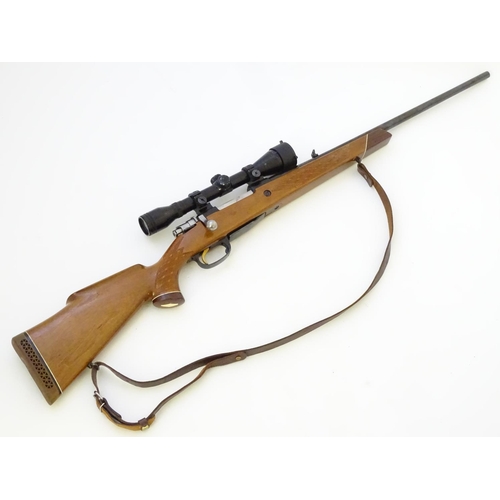 595 - Centrefire rifle: A .270W bolt-action stalking rifle by Parker Hale, Birmingham. 24 1/2'' barrel, th... 