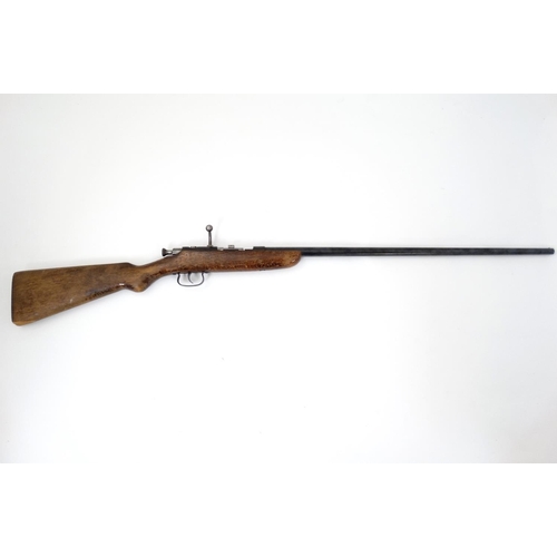 598 - Shotgun : A .410 Bolt action shotgun by Webley & Scott , Birmingham .  25 1/2'' barrel with 2 1/2'' ... 