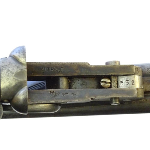 602 - Shotgun: A .410 folding side by side sidelever hammergun, of Belgian origin.  27 1/2'' fixed choke b... 