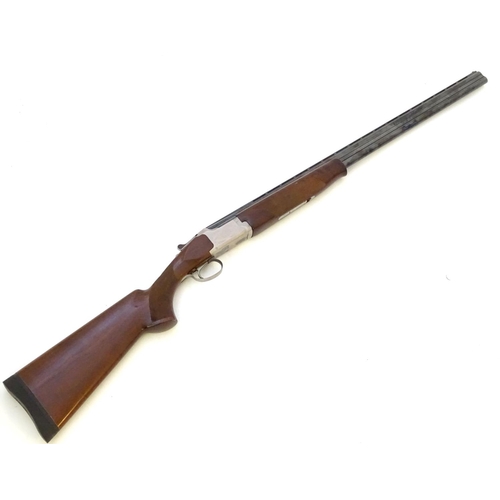 613 - Shotgun: An 'MK60' 20 bore over and under boxlock ejector shotgun by Miroku, Japan. 30'' fixed choke... 