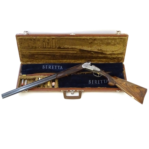 614 - Shotgun: A cased 'S687 EELL Diamond Pigeon' 20 bore over and under sidelock ejector shotgun by P Ber... 