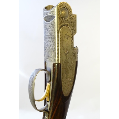 614 - Shotgun: A cased 'S687 EELL Diamond Pigeon' 20 bore over and under sidelock ejector shotgun by P Ber... 