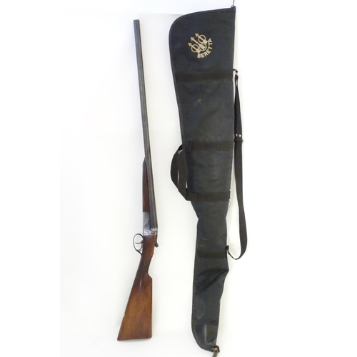 618 - Shotgun: A 'Number 4' 12 bore side by side boxlock ejector shotgun by AyA, Spain. 28'' fixed choke b... 