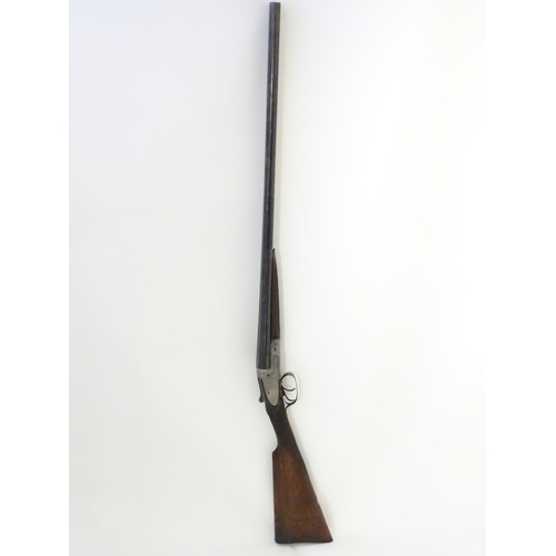 619 - Shotgun: A 12 bore side by side sidelock shotgun by Joseph Lang & Son, London. 28'' fixed choke slee... 