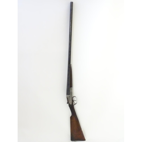 619 - Shotgun: A 12 bore side by side sidelock shotgun by Joseph Lang & Son, London. 28'' fixed choke slee... 