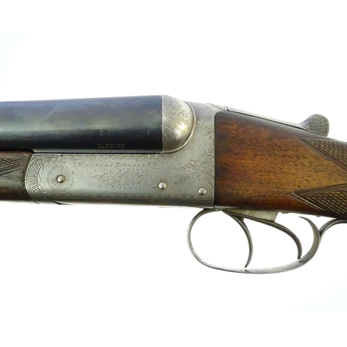 620 - Shotgun: A 12 bore side by side boxlock ejector shotgun by Westley Richards & Co, Birmingham & Londo... 