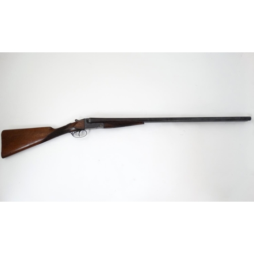 624 - Shotgun : A 12 bore side by side boxlock by BSA , Birmingham . 30'' fixedchoke barrels with tapered ... 