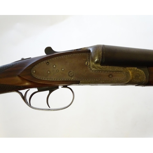 631 - Shotgun: A 'Silver Sabel' 12 bore side by side sidelock ejector shotgun by Gunmark (Pedro Gorosabel,... 