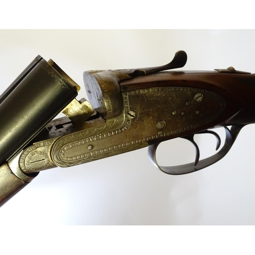 631 - Shotgun: A 'Silver Sabel' 12 bore side by side sidelock ejector shotgun by Gunmark (Pedro Gorosabel,... 