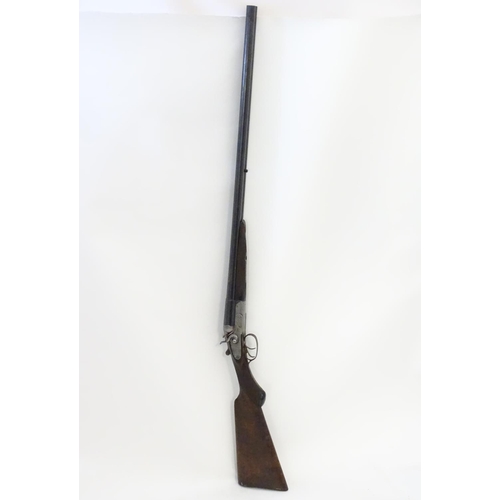 633 - Shotgun: An unusual 'Original Diana' 12 bore side by side sidelock toplever hammergun by Pieper, Her... 