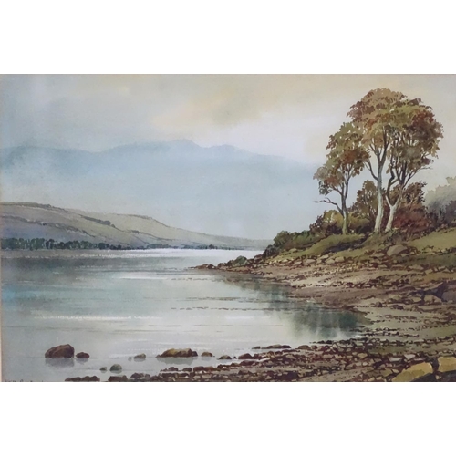 146 - Keith Burtonshaw (1930 - 2008) N.S. , U.A., B.W.S. Watercolour,  'Coniston Water' Signed lower left ... 