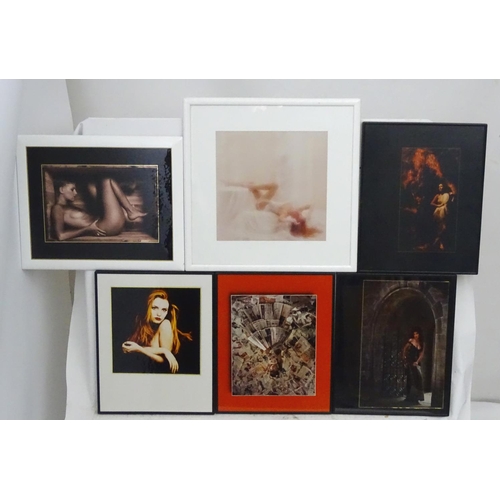 175 - Photography : Black and White and colour Female Form Art photographs framed , by Mark Leightley (Kod... 