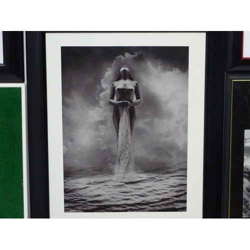 175 - Photography : Black and White and colour Female Form Art photographs framed , by Mark Leightley (Kod... 