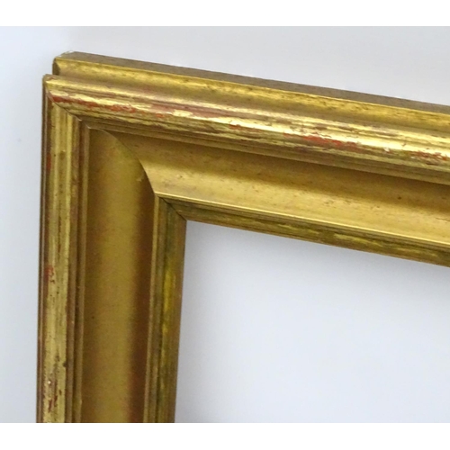 176 - Frame : a mid - late gilt frame, having plain moulded frame ( easily cut down ) ,overall measurement... 