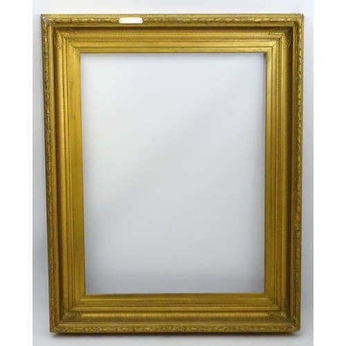 179 - Gilt picture frame :, A laurel and swept frame to fit 31 x 41'' ( internal measurement ) with 6'' sl... 