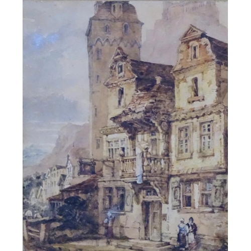 83 - Samuel Prout (1783-1852 ) Architectural School, Watercolour , gouache and pencil , ' House of ... ' ... 