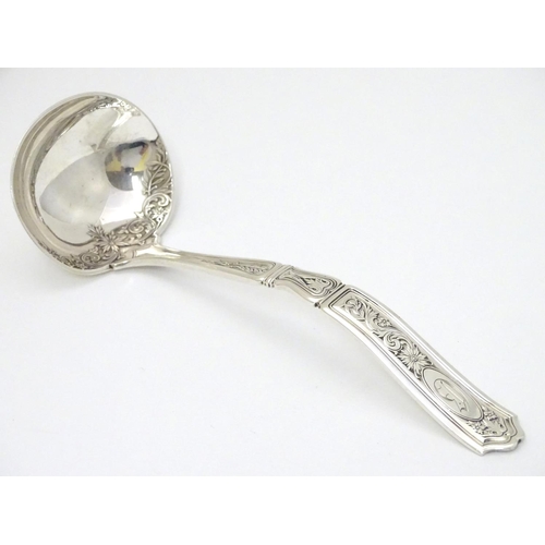 132 - An American silver ladle, maker Gorham Manufacturing Co. 7'' long