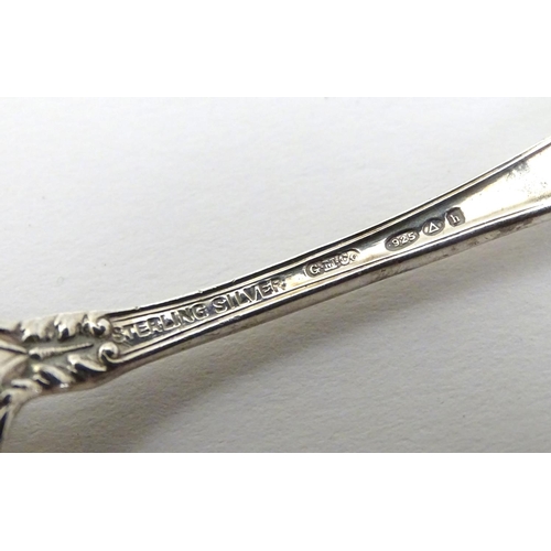 213 - A set of four American sterling silver teaspoons by the Gorham Manufacturing Co. 4 1/4'' long (62g)