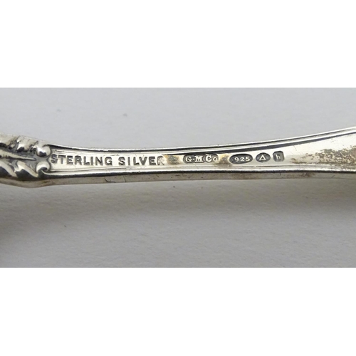 213 - A set of four American sterling silver teaspoons by the Gorham Manufacturing Co. 4 1/4'' long (62g)