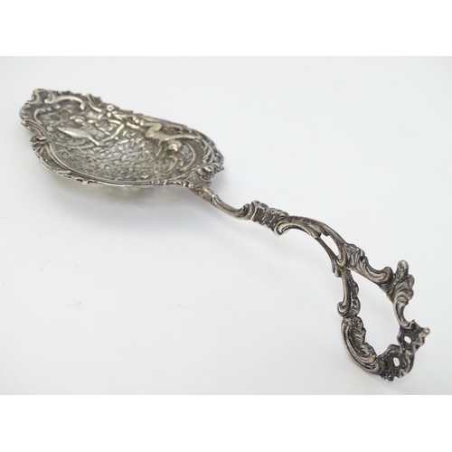 222 - A silver bon bon server with import marks for London 1900 William Moering 7 1/2'' long