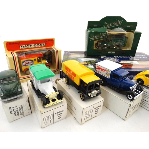 427 - Toys: A collection of approximately 16 model cars  to include: A Tonka Spitfire and Hurricane, a Lle... 