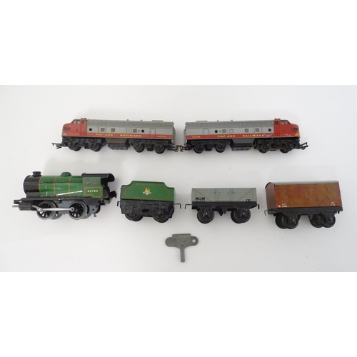 431 - Hornby : ' Hornby Train Goods Set No. 30 ' a boxed 'O' gauge ( no track ) comprising of 040 ' 45746 ... 