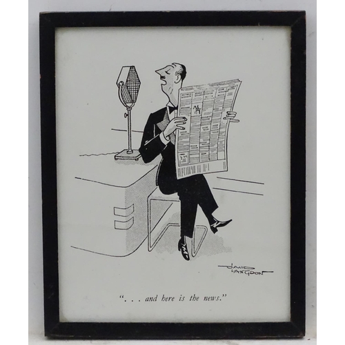 702 - David Langdon (1914-2011), Political and editorial newspaper cartoonist, Original, '.. and here is t... 