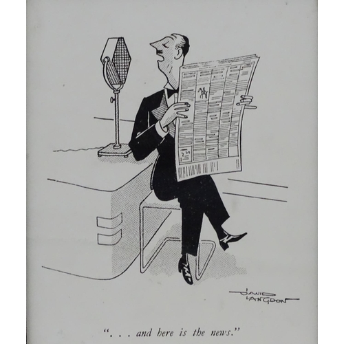 702 - David Langdon (1914-2011), Political and editorial newspaper cartoonist, Original, '.. and here is t... 