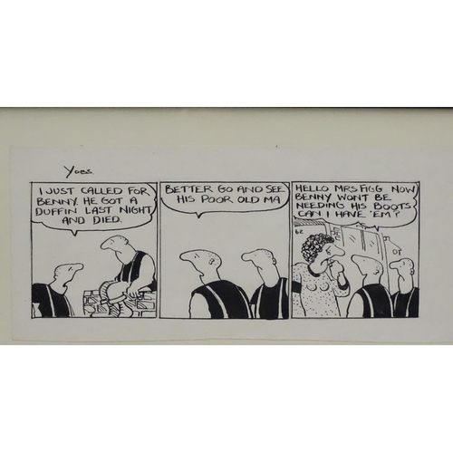 713 - William Anthony ' Tony ' Husband (1950), Political and editorial Newspaper Cartoonist, Original pen ... 