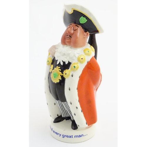 72 - Breweriana: A Beswick toby jug advertising Worthington's India Pale Ale, formed as Lord Mayor, 'Behi... 