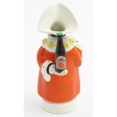 72 - Breweriana: A Beswick toby jug advertising Worthington's India Pale Ale, formed as Lord Mayor, 'Behi... 