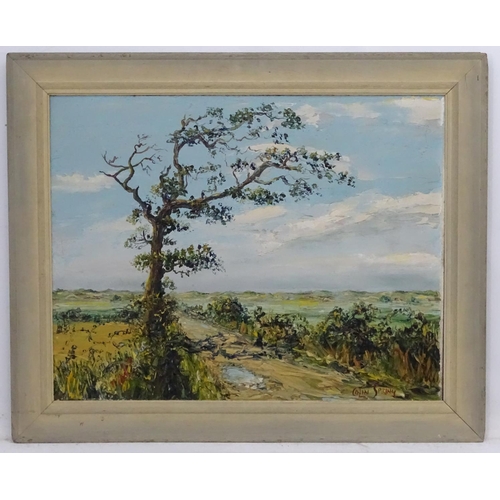 100 - Colin Spring  XX, Oil on canvas board, The old oak tree before the dunes, Signed lower right ,high i... 