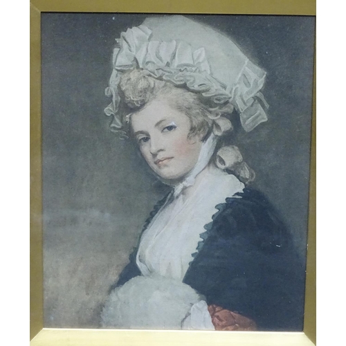 117 - A print of an aristocratic young lady in a gilt frame