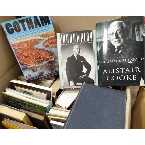 126 - A quantity of assorted hardback books on the subject history, personalities, art etc.