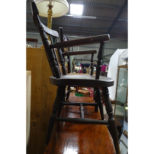 141 - 2 children's/dolls chairs, one rush seat and the other German made