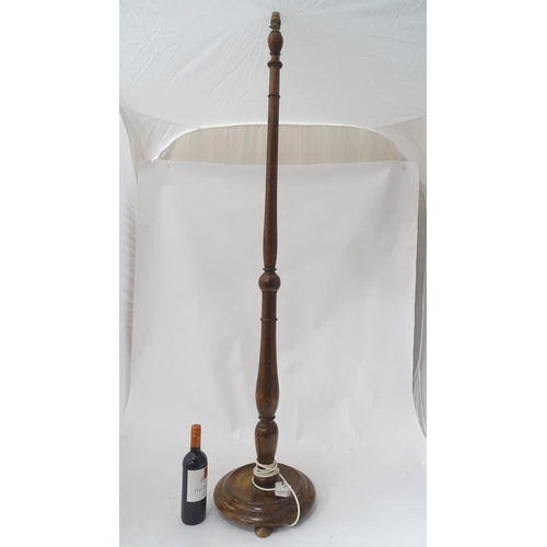 163 - An oak lamp stand