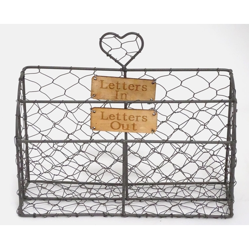 199 - A wire letter rack