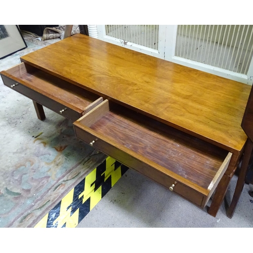 207 - A retro coffee table with 2 drawers