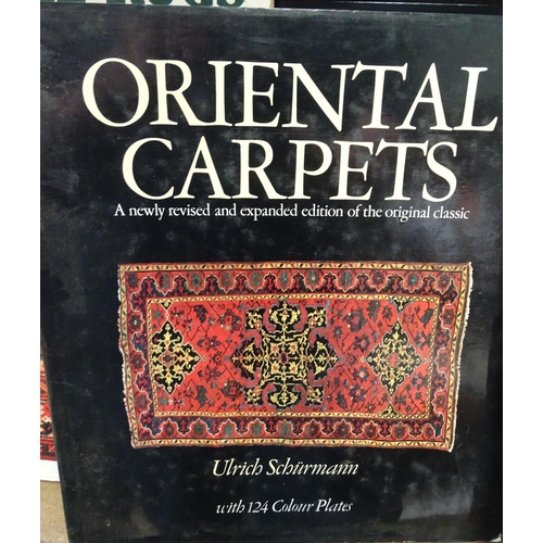 221 - Books : A selection of texts on Oriental carpets and rugs including Ulrich Schürmann Oriental Carpet... 