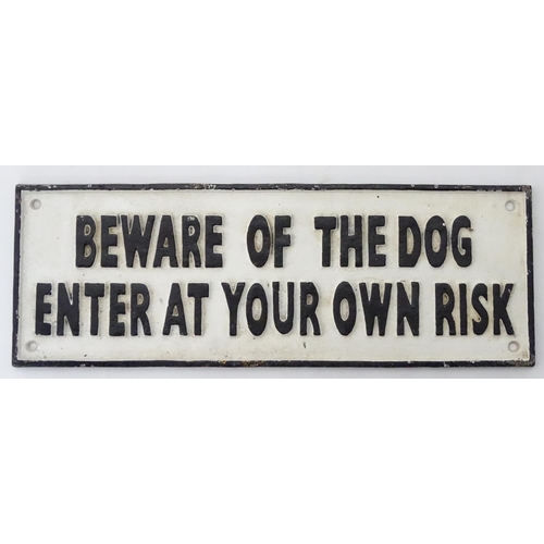 270 - 'Beware of the Dog' sign